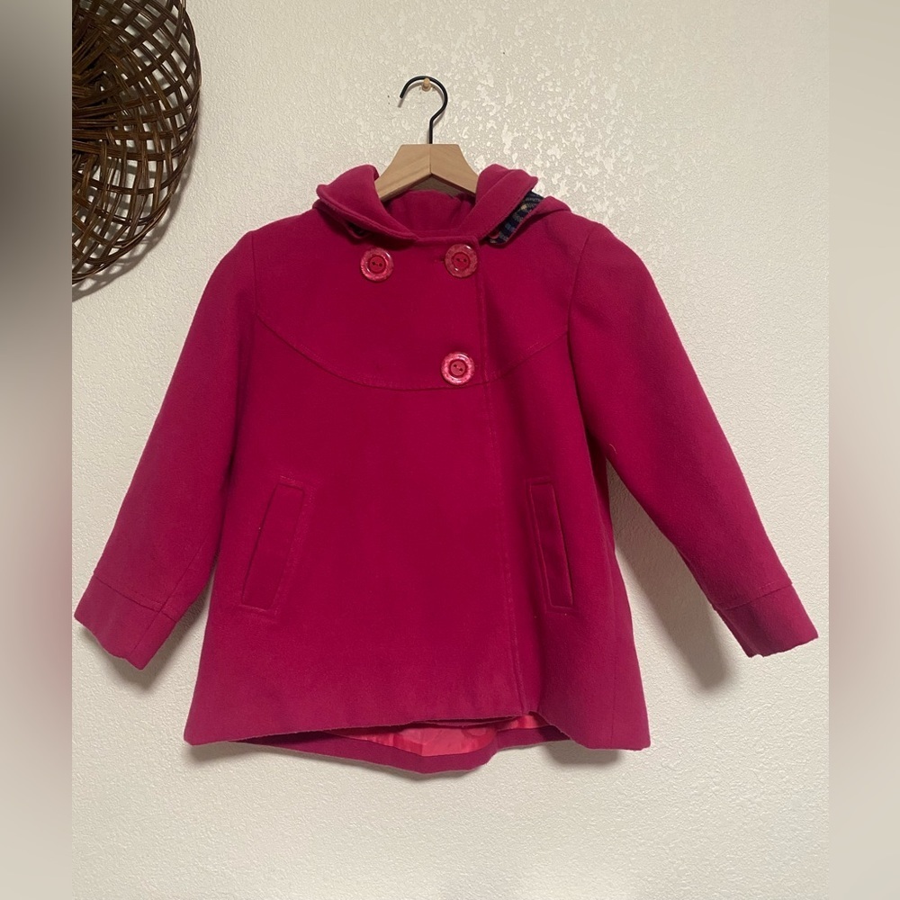 One Of A Kind Girl Fuchsia Pink Coat Made In Mexico Family Owned